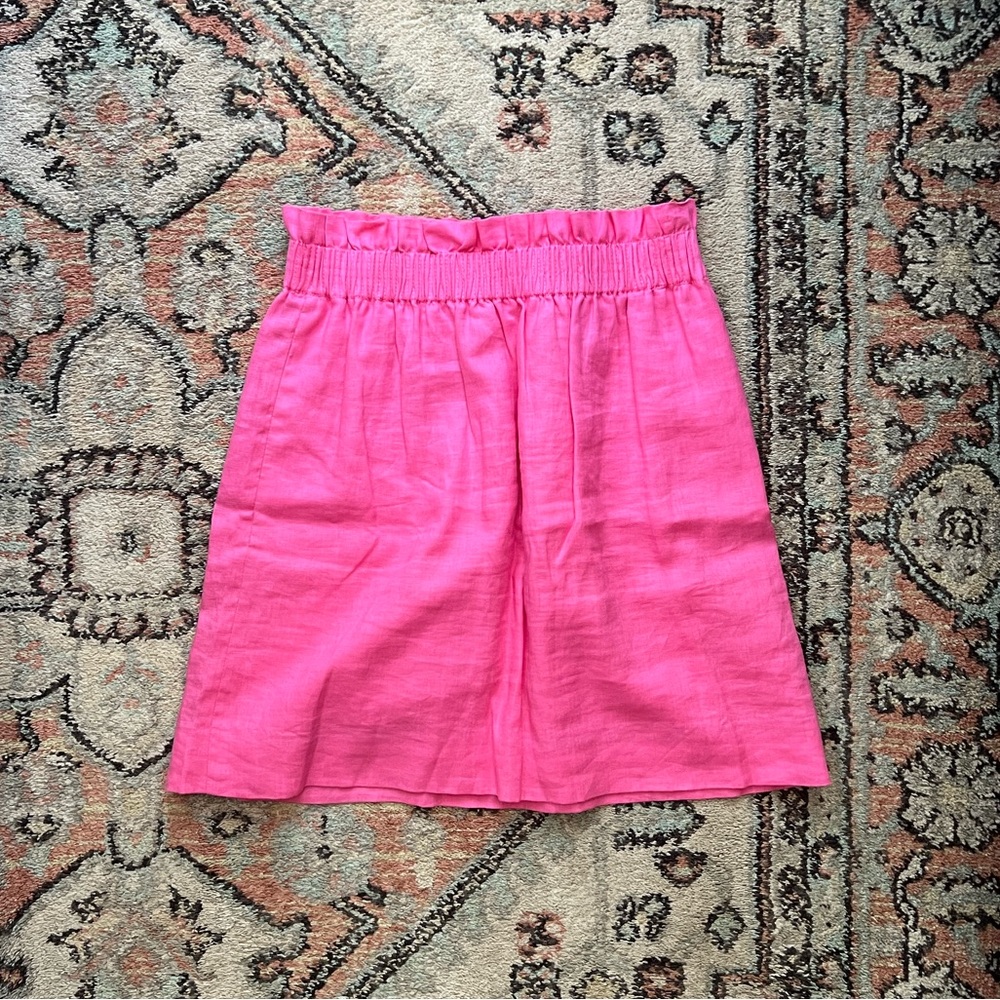 Jcrew linen skirt